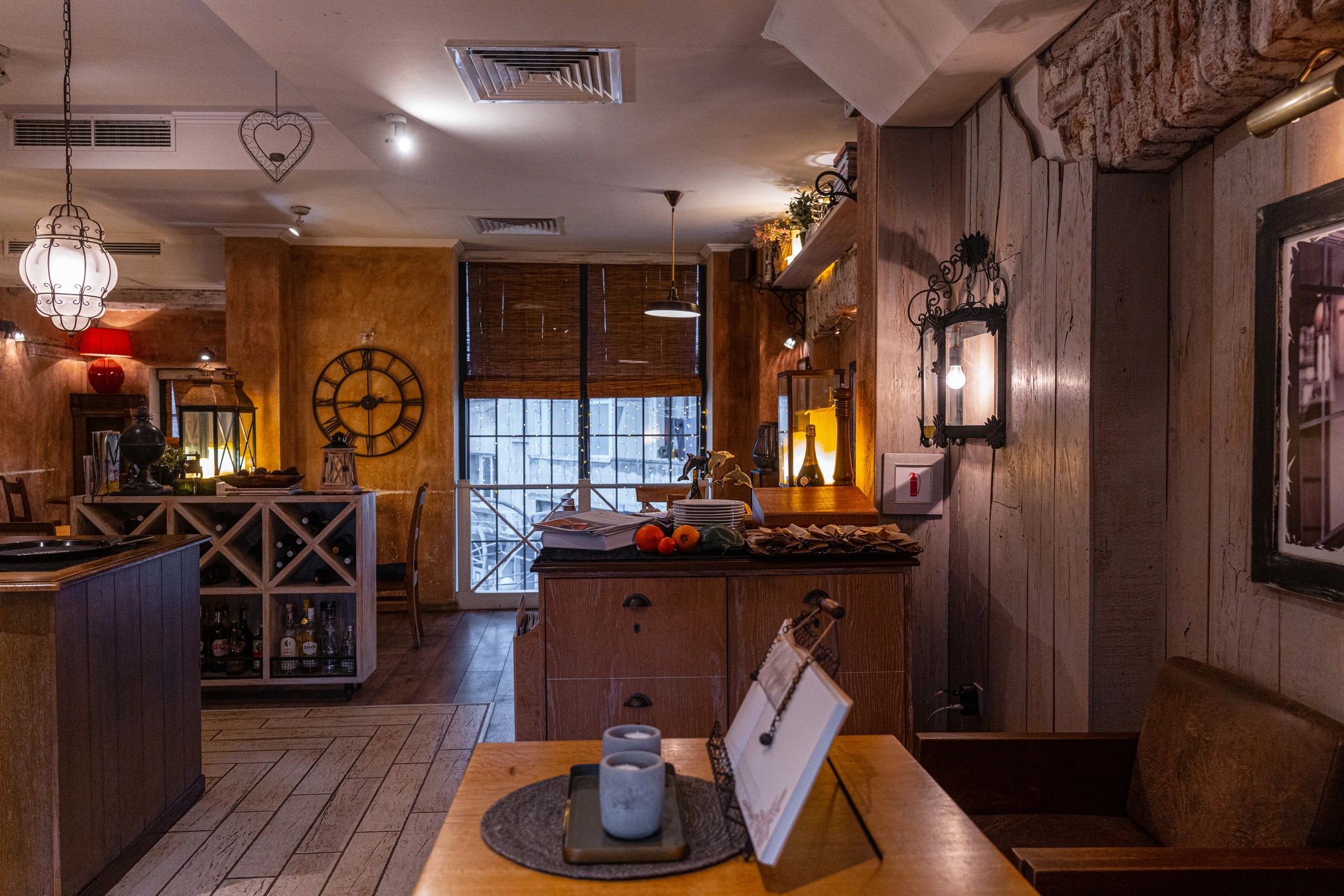 Restaurant interior design details